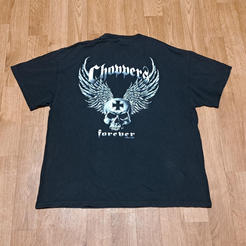 Black Choppers Forever Shirt Skull Size XL